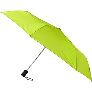 Lewis N. Clark Lewis N Clark Travel Umbrella Windproof Water Repellent Fabric Automatic Open Close, Green