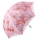 Honeystore Vintage Lace UV Sun Parasol Folding 3D Flower Embroidery Umbrella BM1618 Pink