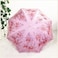 Honeystore Vintage Lace UV Sun Parasol Folding 3D Flower Embroidery Umbrella BM1618 Pink