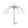 ThreeH Clear Cherry Umbrella Auto Open Transparent Windproof for Kids or Outdoor Weddings 32 Inches DiameterKS11 Blue