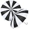 Queekay 2 Pcs Gothic Pagoda Umbrella 36 Large Retro Parasol for Rain or Sun Wedding Umbrella Vampire Gothic Lover GiftsBlack White
