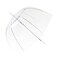 ThreeH Clear Bubble Umbrella Windproof Romantic Dome Rain Umbrella Auto Open Transparent POE Canopy for WeddingsWhite