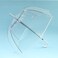 ThreeH Clear Bubble Umbrella Windproof Romantic Dome Rain Umbrella Auto Open Transparent POE Canopy for WeddingsWhite
