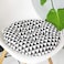 vctops Bohemian Soft Round Chair Pad Garden Patio Home Kitchen Office Seat Cushion Black White Diameter 16