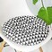 vctops Bohemian Soft Round Chair Pad Garden Patio Home Kitchen Office Seat Cushion Black White Diameter 16