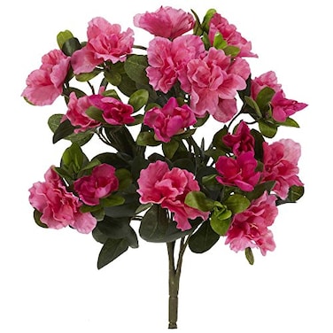 Nearly Natural 13in Azalea Artificial Plant Set of 4