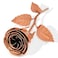 COPPER AGE Copper Rose with Stand for 7th or 22nd Anniversary Handmade Pure Copper Flower with Hammered Stand Romantic Wedding Gift for Wife or Her
