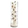 Nearly Natural Cymbidium Orchid Artificial Arrangement in Tall Cylinder Vase