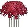 FagusHome 32 Inch Artificial Phalaenopsis Flowers 6 Pcs Artificial Orchid Flowers Stem Plants for Home Dcor Red