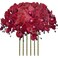 FagusHome 32 Inch Artificial Phalaenopsis Flowers 6 Pcs Artificial Orchid Flowers Stem Plants for Home Dcor Red