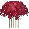 FagusHome 32 Inch Artificial Phalaenopsis Flowers 6 Pcs Artificial Orchid Flowers Stem Plants for Home Dcor Red
