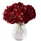 KISLOHUM Hydrangea Silk Flowers Heads with 10 Stems Burgundy Artificial Hydrangea Flower Head for Wedding Centerpieces Bouquets DIY Floral Decor Home Decoration