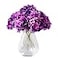 KISLOHUM Artificial Hydrangea Flower Heads 10 Dark Purple Hydrangea Silk Flowers Head for Wedding Centerpieces Bouquets DIY Floral Decor Home Decoration with Long Stems