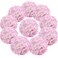 Flojery Silk Hydrangea Heads Artificial Flowers Heads with Stems for Home Wedding DecorPack of 10 Pink