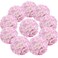 Flojery Silk Hydrangea Heads Artificial Flowers Heads with Stems for Home Wedding DecorPack of 10 Pink