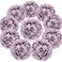 Flojery Silk Hydrangea Heads Artificial Flowers Heads with Stems for Home Wedding DecorPack of 10 Dream Purple