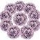 Flojery Silk Hydrangea Heads Artificial Flowers Heads with Stems for Home Wedding DecorPack of 10 Dream Purple