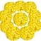 Flojery Silk Hydrangea Heads Artificial Flowers Heads with Stems for Home Wedding DecorPack of 10 Yellow