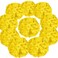 Flojery Silk Hydrangea Heads Artificial Flowers Heads with Stems for Home Wedding DecorPack of 10 Yellow