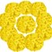 Flojery Silk Hydrangea Heads Artificial Flowers Heads with Stems for Home Wedding DecorPack of 10 Yellow