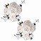 Fule 2 Pack Large Artificial Peony Silk Flower Bouquets Arrangement Wedding Centerpieces Cream White