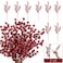 HOHOTIME Christmas Holly Berry Stem Ornaments 8 Large Branches32 Small Branches Artificial Berry Stem Removable Artificial Glitter Berry Stem Ornaments Home Decorative for Christmas Tree Wreath