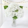 ZYTUYO 3 PCS White Hydrangea Real Touch Artificial Flowers 21 Latex Large Hydrangea with Long Stems for Wedding Table Centerpieces Indoor Kitchen Spring Home Decor Outdoor Porch