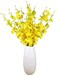OMUYGDD Artificial Flowers Orchids Silk Fake Flowers in Bulk 10 Pcs Each 20 for Wedding Festive Party Home Office Decoration Not Include Vase