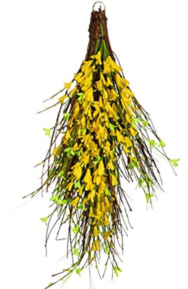 Worth Imports 26 FORSYTHIA TWIG Teardrop Yellow
