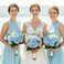 Auihiay 64pcs Silk Hydrangea Artificial Flowers Artificial Hydrangea Flowers with Stems Full Hydrangea Flowers for Wedding Centerpieces Home Garden Party Decoration Blue