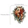 Rinlong Fall Cascading Wedding Bouquets for Bride Burnt Orange Cascade Bridal Bouquet for Wedding Terracotta Artificial Silk Flowers Bouquet