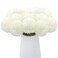 Rowfad 12 Pcs Artificial Chrysanthemums Flowers Silk Ball White Flowers Fake Mums Spring Flowers for Valentines Day Wedding Home Decor 12 White