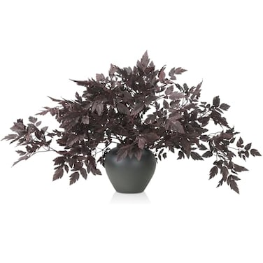 Lyrow 6 Pack 36 Inches Artificial Cimicifuga Plant Leaf Spray Faux Plum Cimicifuga Ramosa Leaf Branch Faux Fall Spray Silk Plants for Home Vase Wedding Garden Farmhouse Table Mantel Decor