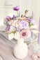 Floroom Artificial Greenery Stems Box Set 45pcs with 9 Kinds of Faux Greenery Flowers Picks for DIY Bridal Bouquets Wedding Floral Arrangement Table Centerpieces Lavender Gold