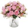 MARTINE MALL 4 Packs Peonies Artificial Flowers Light Pink Artificial Peonies Silk Peonies Flowers Fake Peonies Artificial Flowers Peonies Bouquet for Centerpiece Table Wedding Party Home Decor