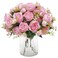 MARTINE MALL 4 Packs Peonies Artificial Flowers Light Pink Artificial Peonies Silk Peonies Flowers Fake Peonies Artificial Flowers Peonies Bouquet for Centerpiece Table Wedding Party Home Decor