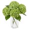 DuHouse 3Pcs Large Hydrangea Artificial Flowers20 inch Latex Real Touch Hydrangeas Lifelike Hydrangea Flower for Home Wedding Bouquets Centerpieces Party Living Room DecorationGreen