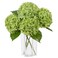 DuHouse 3Pcs Large Hydrangea Artificial Flowers20 inch Latex Real Touch Hydrangeas Lifelike Hydrangea Flower for Home Wedding Bouquets Centerpieces Party Living Room DecorationGreen