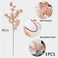 mizii 3Pcs Artificial Pink Cherry Blossom Branches 40 Fake Silk Cherry Blossoms Flowers with Long Stem for Wedding Decorations Table Centerpieces Vase Arrangement Home Decor Pink