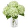 DuHouse 3Pcs Large Hydrangea Artificial Flowers20 inch Latex Real Touch Hydrangeas Lifelike Hydrangea Flower for Home Wedding Bouquets Centerpieces Party Living Room DecorationLight Green
