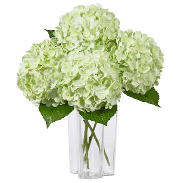 DuHouse 3Pcs Large Hydrangea Artificial Flowers20 inch Latex Real Touch Hydrangeas Lifelike Hydrangea Flower for Home Wedding Bouquets Centerpieces Party Living Room DecorationLight Green