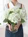 JINWOE White Flowers Hydrangea Artificial Flowers 4Pcs 20 Real Touch Lifelike Faux Silk Flowers Full Fake Artificial Hydrangeas with Stems for Bouquet Table Centerpieces Spring Home Decoration