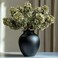 Ttranewsoo Green Hydrangea Artificial FlowersFake Fall Flowers Silk Hydrangea with StemsFall Faux DIY Floral for Table VaseHydrangeas Bouquet Indoor and Outdoor Decoration 24 Green 8pcs No Vase