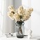 Ttranewsoo Hydrangea Artificial FlowersFall Hydrangeas Artificial Flowers Fake Fall Dried Hydrangea DecorationFaux Silk Flower with Stems Winter Decor Without VaseCream White 8PCS
