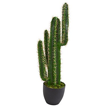 Nearly Natural 3 Cactus Artificial Plant Green 25ft