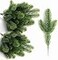 KLEWEE 60 Pcs Artificial Pine Branches Christmas Tree Filler Branches Realistic Faux Christmas Greenery Green Plants Pine Picks and Stems for Christmas Decorating Crafts Vase DIY Wreath Garland