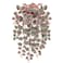 Briful Faux Hanging Plants 17 Artificial String of Heart Vines with Semicircle Wall Mount Planter Fake Draping Plants for Home Office Room Shelf Wall Hanging Decor