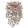 Briful Faux Hanging Plants 17 Artificial String of Heart Vines with Semicircle Wall Mount Planter Fake Draping Plants for Home Office Room Shelf Wall Hanging Decor