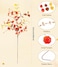 Beferr Fall Eucalyptus Stems Christmas Decor 5Pcs 32 Tall Faux Eucalyptus Leaves Pumpkins Branches Autumn Thanksgiving Farmhouse Harvest Fireplace Table Centerpiece Home Decorations