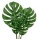 DILATATA 3 Pack Artificial Monstera Leaves with Long Stem for Vase Fake Tropical Plants Palm Leaves Realistic Philo Turtle Leaves for Home Wedding Party Decor
